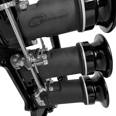 Silver Honda K20A/K24 DC5/EP3 45mm EFI Throttle Bodies Silver - Electric Water Pump Required