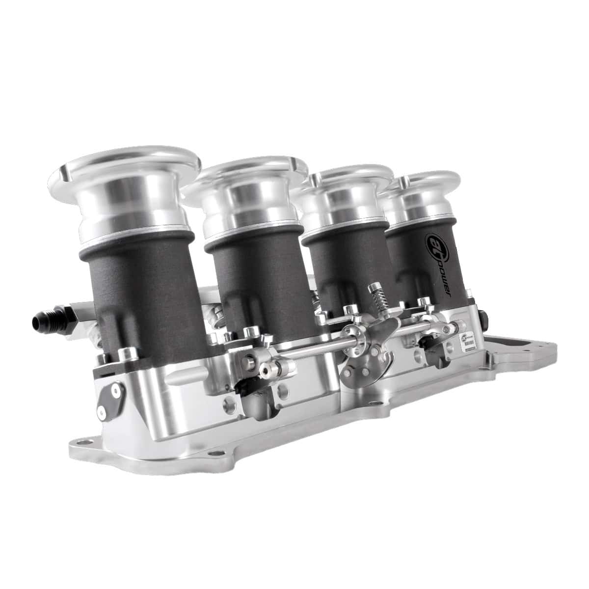 Silver Honda K20A/K24 DC5/EP3 45mm EFI Throttle Bodies Silver - Electric Water Pump Required