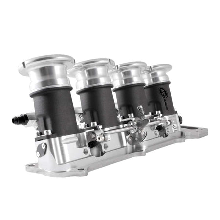 Silver Honda K20A/K24 DC5/EP3 45mm EFI Throttle Bodies Silver - Electric Water Pump Required