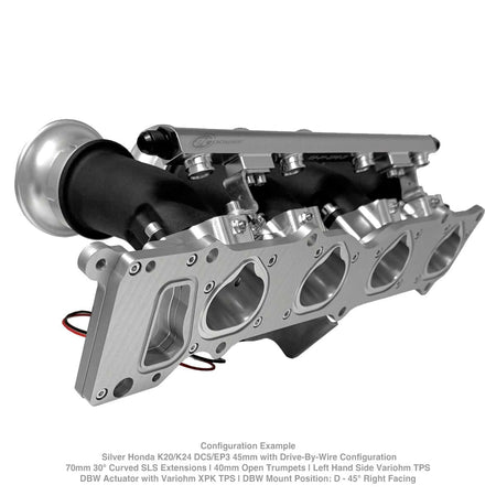 Customise Honda K20A/K24 DC5/EP3 45mm EFI Throttle Bodies - For use with OEM water pump & Fuel Rail