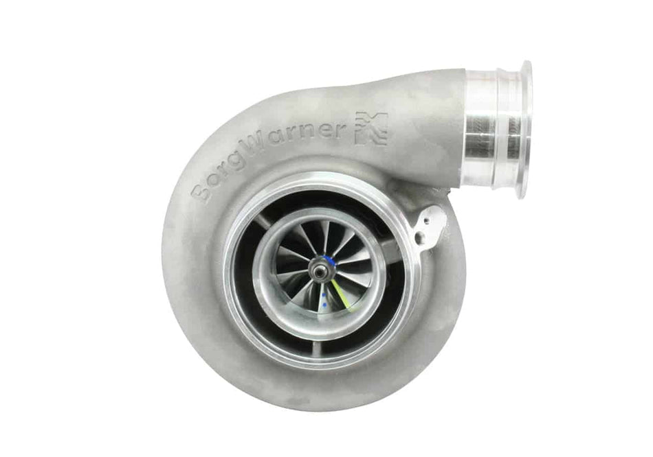 Funk Motorsport Borgwarner S488 Turbo Blanket wrapped around a turbocharger for heat protection and performance enhancement.