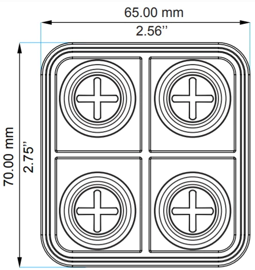 Ecumaster 4 Key Canbus Keyboard