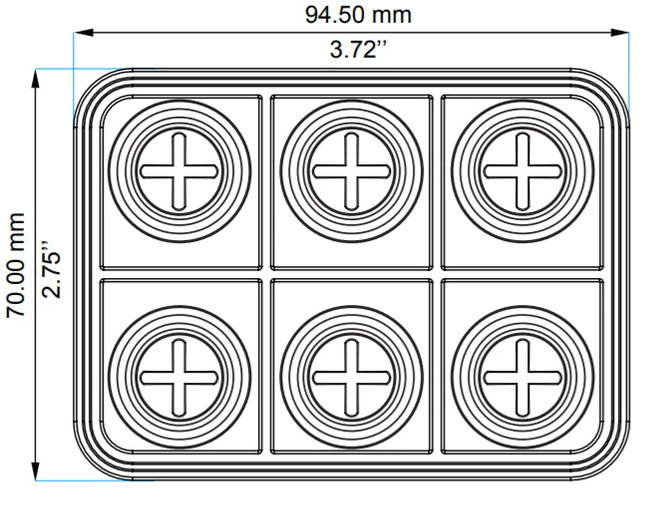 Ecumaster 6 Key Canbus Keyboard