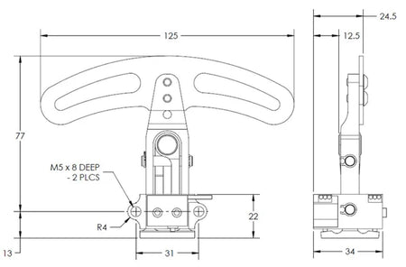 Gear Shift Paddle - 2 Way Dual Action