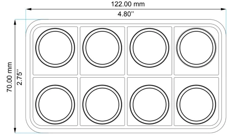 Ecumaster 8 Key Canbus Keyboard