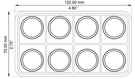 Ecumaster 8 Key Canbus Keyboard