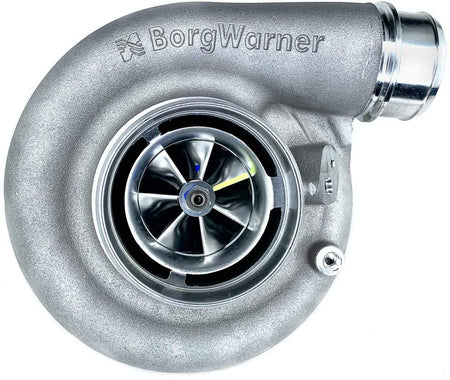 Funk Motorsport Borgwarner S362 SXE turbo blanket wrapped around turbocharger for heat protection and performance.