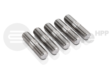 Set of five metallic screws on a white background with Bourne HPP logo.