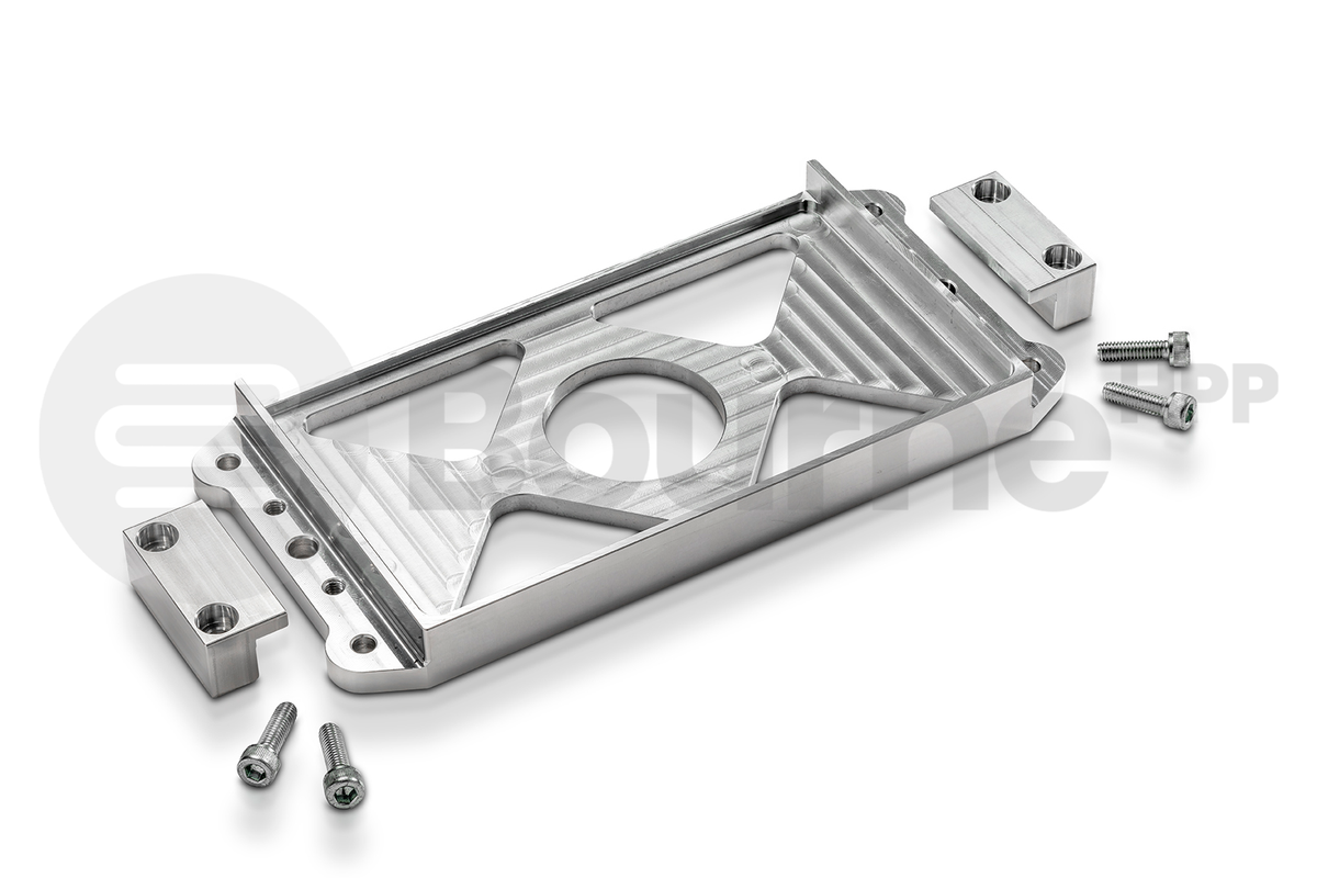 CNC ECU mounting bracket with bolts