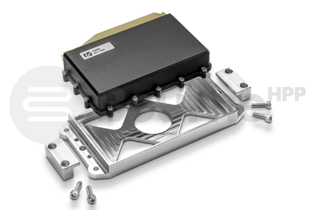 ECU with aluminium mounting bracket and screws