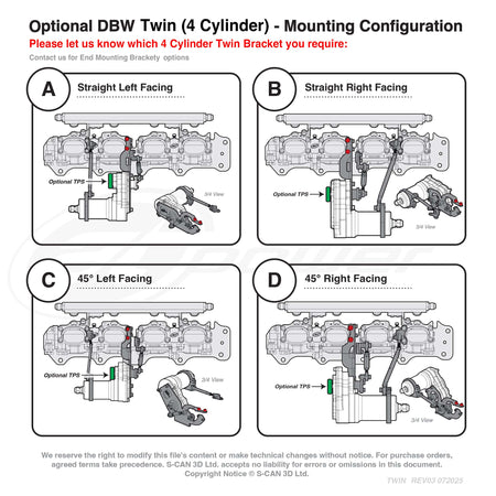 Customise Honda F20C 45 mm EFI Direct‑to‑Head Throttle Bodies for S2000
