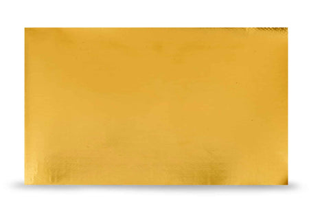 Reflective gold heat blanket by Funk Motorsport designed for intake protection, with adhesive backing for secure installation.