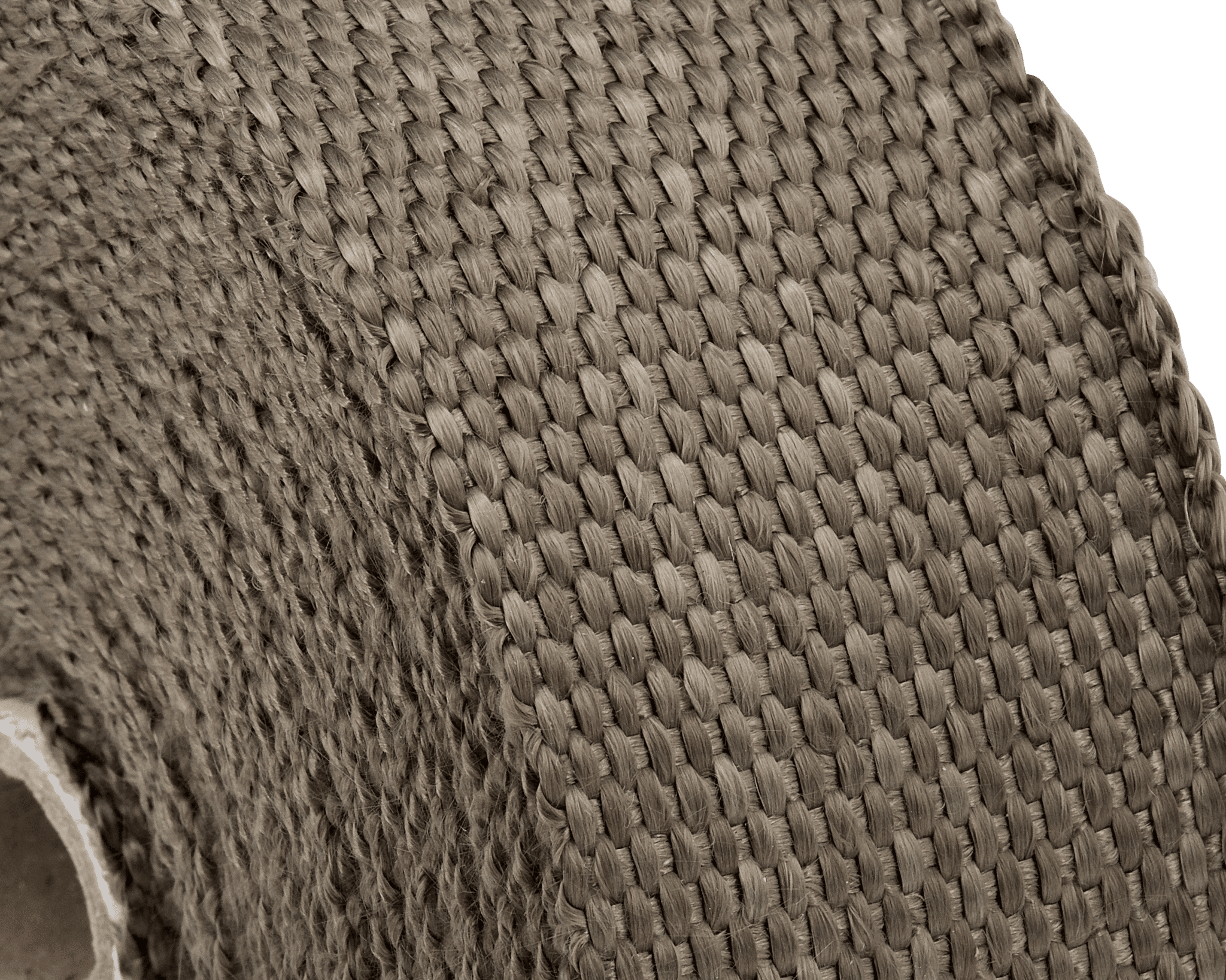 Funk Motorsport titanium exhaust wrap for exhaust protection, showing heat-resistant material wrapped around a vehicle exhaust pipe.