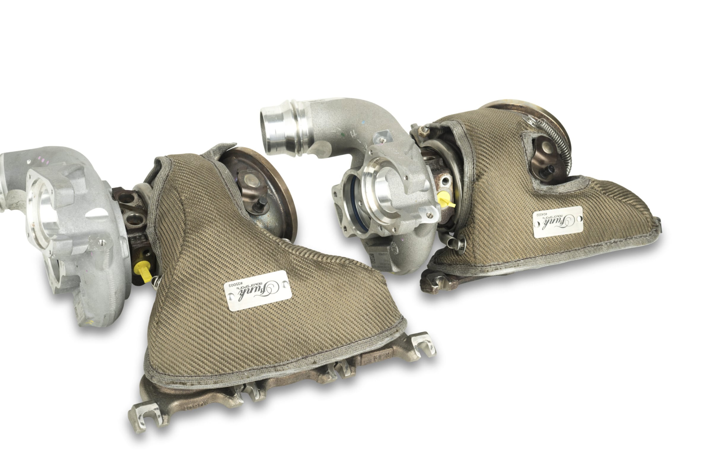 BMW 4 Series F98 X4 M turbo blanket by Funk Motorsport, heat-resistant turbo blanket for X4 M Competition with S58 turbo engine.