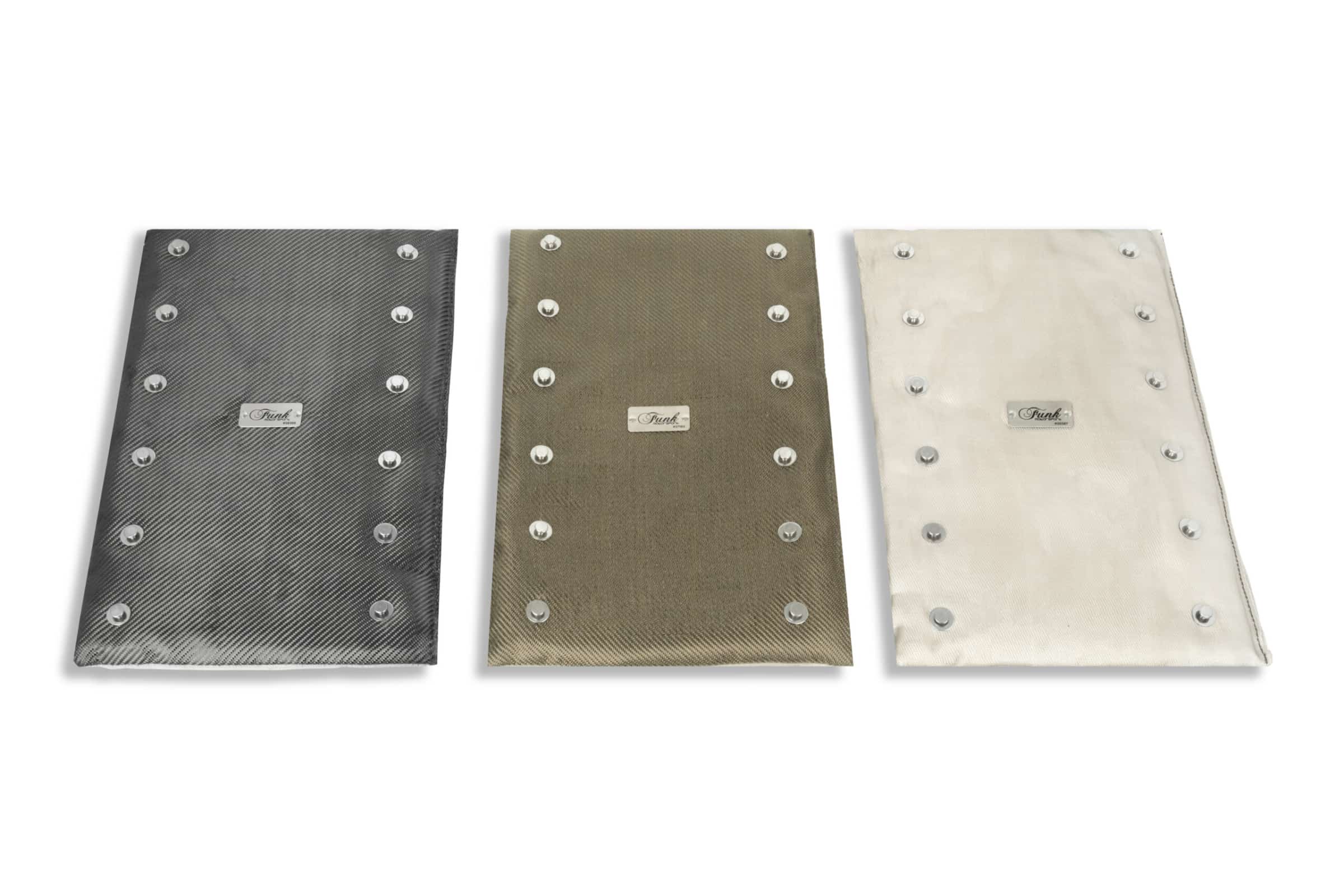 Funk Motorsport exhaust blanket wrap around for exhaust protection, showing a heat-resistant fabric covering an exhaust pipe.