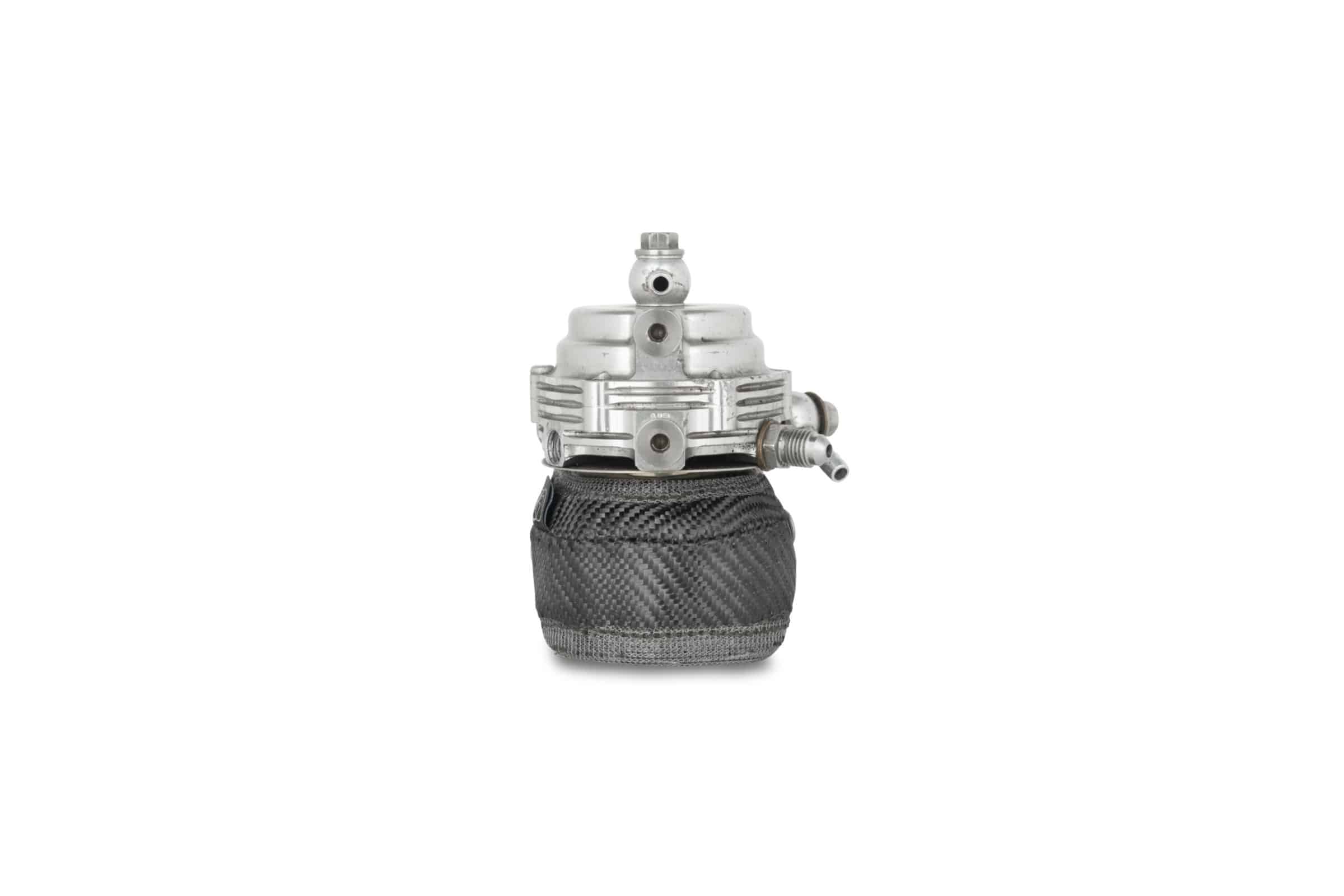 Funk Motorsport external wastegate blanket for wastegate protection, shown in black fabric with branding details.