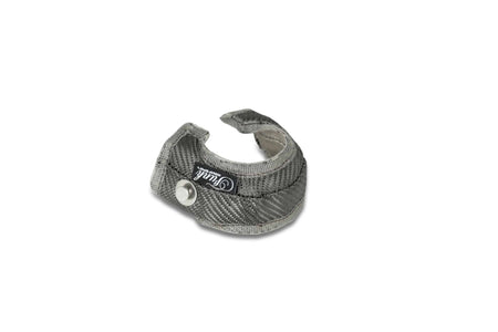 Funk Motorsport external wastegate blanket for wastegate protection, made from heat-resistant material, shown in a close-up view.