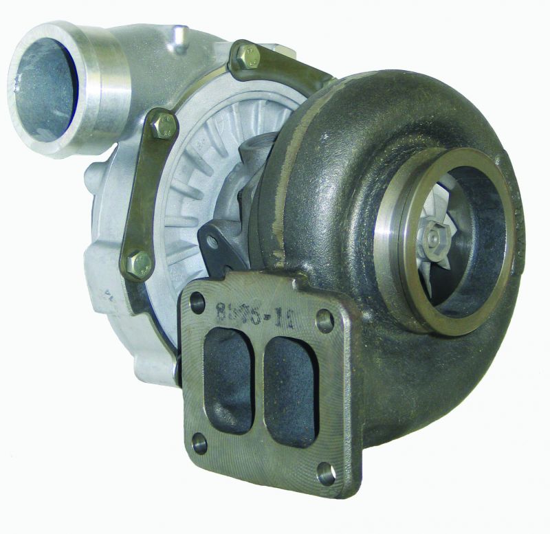Funk Motorsport Garrett GT40R Turbo Blanket covering a turbocharger, with a black heat-resistant fabric and brand logo visible.