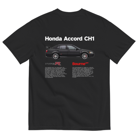 Honda Accord Type R CH1 Premium Heavyweight T-Shirt back transparent background
