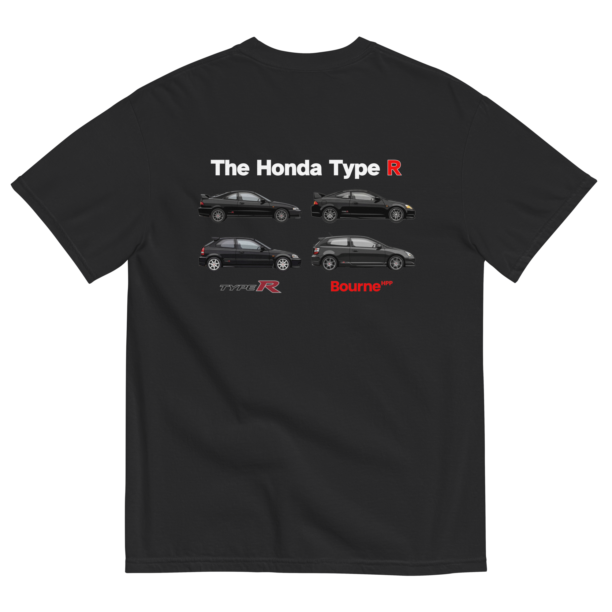 Honda Type R Premium Heavyweight Graphic T-Shirt Back 