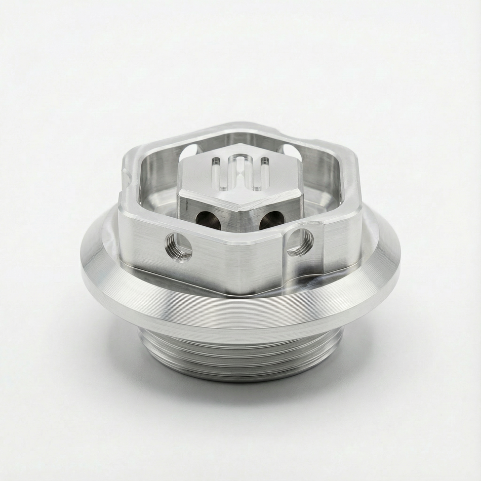 Oil Filler Cap - Polished Aluminium M33 x 3.5mm - Bourne HPP