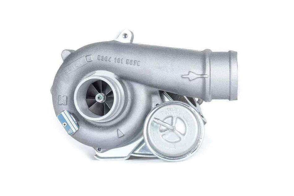 Funk Motorsport Borg Warner KKK K04-20 turbo blanket wrapped around a turbocharger for heat insulation and protection.
