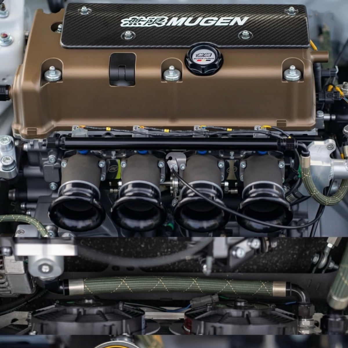 Customise Honda K20A/K24 DC5/EP3 45mm EFI Throttle Bodies - For use with OEM water pump & Fuel Rail