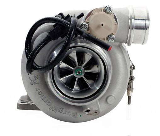 Funk Motorsport Borgwarner EFR 9180 turbo blanket wrapped around a turbocharger for heat insulation and protection.