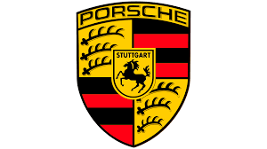 Porsche logo on a white background