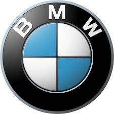BMW logo on a black background