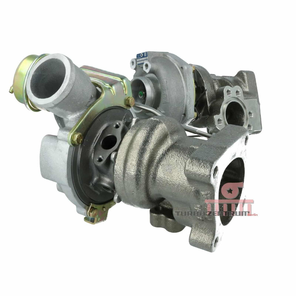 Funk Motorsport Borg Warner K04-25 turbo blanket on a turbocharger, designed for Audi RS4 K04-025 and K04-026 models.