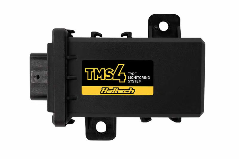 Haltech TMS-4 sensor with internal sensors, compact electronic device for precise measurement and monitoring.