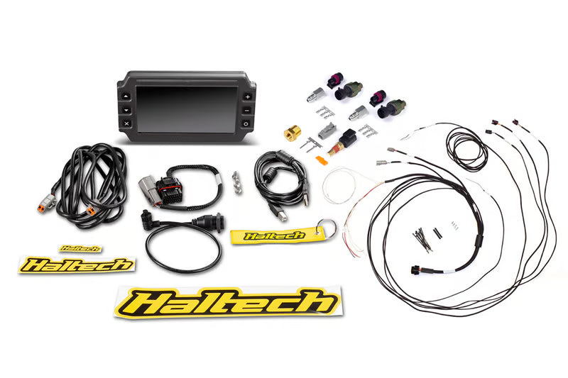 Haltech IC-7 Colour Dash "Classic" install kit, 7-inch digital dashboard display with CAN size, for vehicle instrumentation.