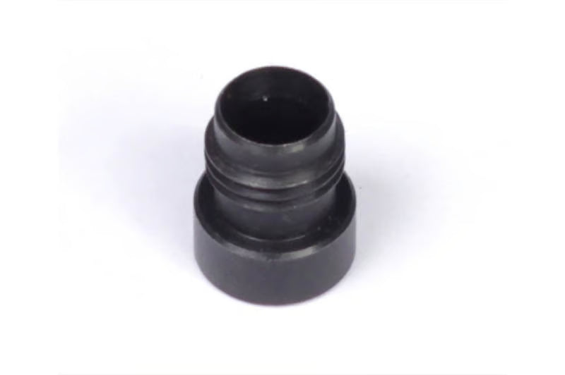 Haltech 1/4-inch mild steel weld-on base for accessories, showing a sturdy steel base with welding edges and mounting holes.