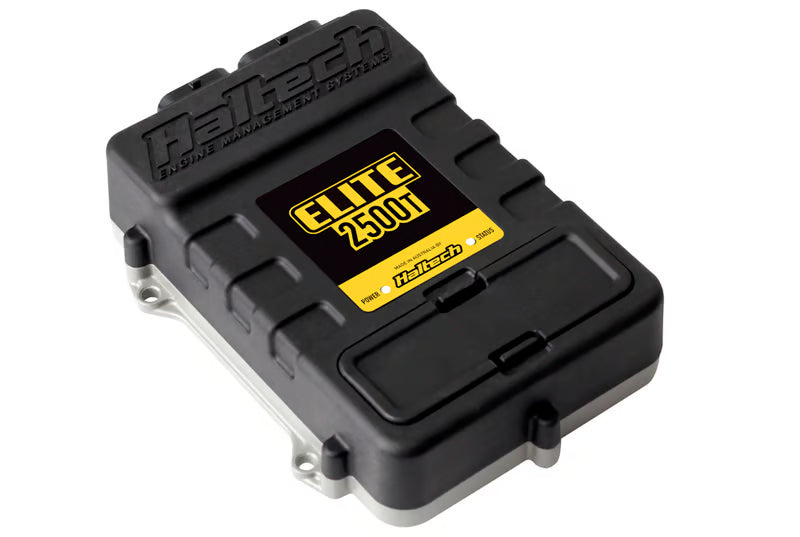 Haltech Elite 2500 T universal ECU with multiple connectors and circuit boards for high-performance engine management.