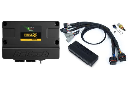 Haltech Nexus S2 Plug 'n' Play Adapter Harness Kit for Honda AP1 SS3, showing the wiring connectors and harness components.