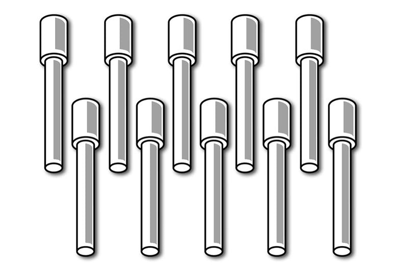 Haltech waterproof plastic AMP connector pins and blanking accessories for automotive wiring and waterproofing applications.