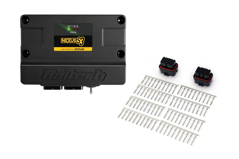 Haltech Nexus S3 ECU with universal wire-in harness, 2.5 meters, for vehicle engine management and tuning.