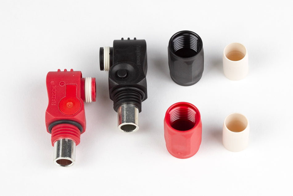 Haltech Surlok connector plug set in red and black for Nexus R3, 120A capacity, automotive electrical accessories.
