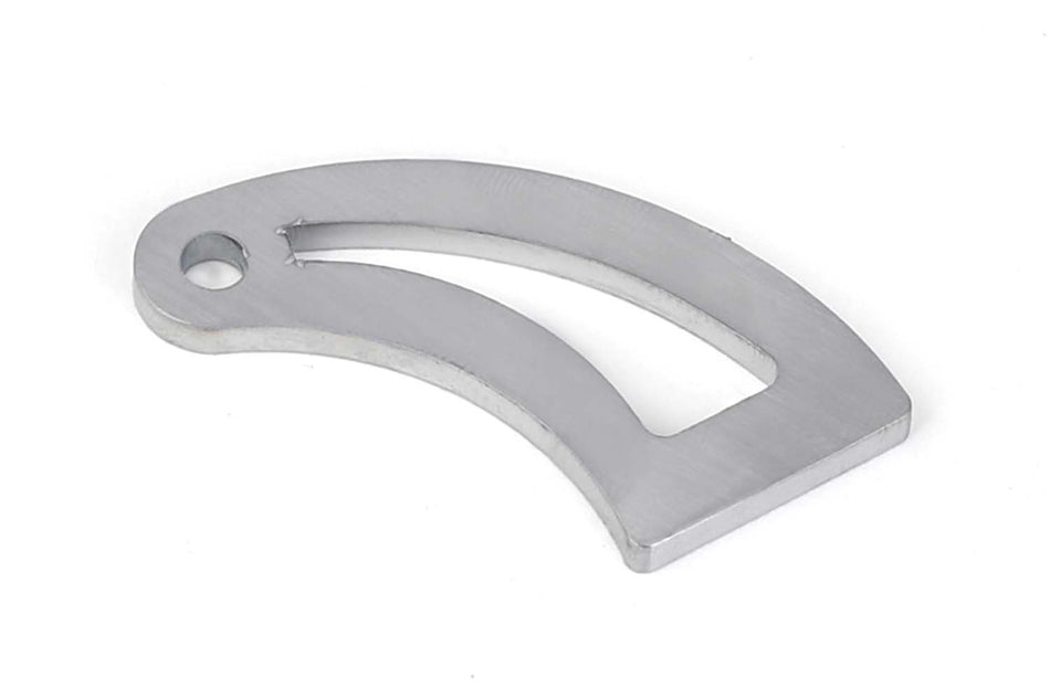 Haltech weld-on shock sensor tab in mild steel, 50mm length, used for mounting shock sensors in automotive applications.
