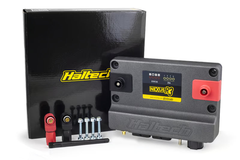 Haltech Nexus R3 VCU universal control unit with multiple ports and connection options for automotive engine management.