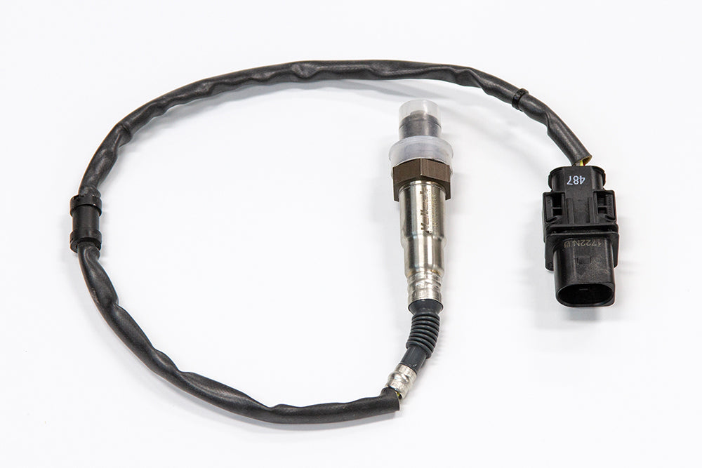 Haltech Bosch LSU 4.9 wideband sensor with factory connector for accurate fuel and air mixture measurement.