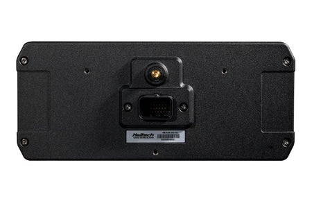 Haltech uC-10 10-inch digital dashboard display showing gauges and performance data in a sleek black frame.