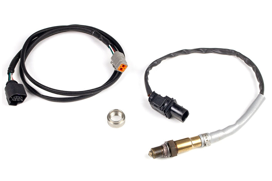 Haltech LSU4.9 wideband sensor hardware pack with wiring and accessories for precise air-fuel ratio measurement.