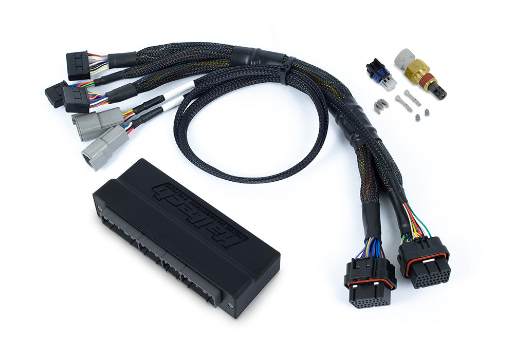 Haltech Nexus S3/S2 plug 'n' play adapter harness for Honda OBD-I wiring, showing the connector and wiring components.