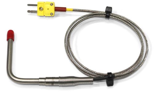 Haltech 1/4-inch open tip thermocouple sensor, 2.32m (91.5 inches) long, with exposed open tip for temperature measurement.