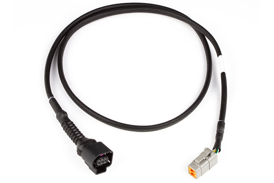 Haltech LSU4.9 wideband adaptor harness for LSU4.9 to DTM6 wiring, featuring multiple connectors and wiring components.