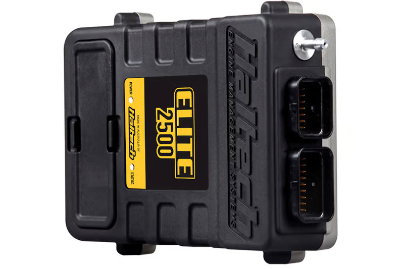 Haltech Elite 2500 ECU with plug and pin set for universal automotive engine control and tuning applications.