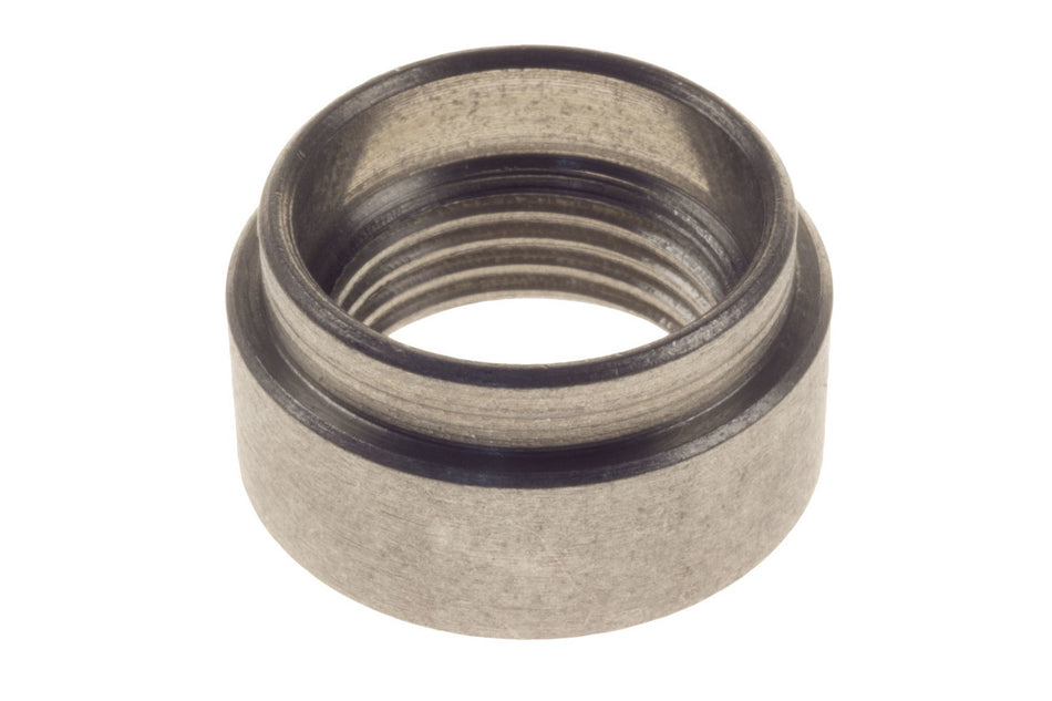 Haltech 6061 Aluminium O2 Sensor weld-on bung accessory for vehicle exhaust systems, designed for secure sensor installation.