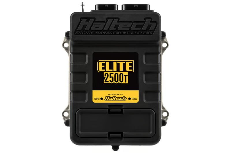 Haltech Elite 2500 T universal ECU with multiple wiring ports and compact design for high-performance engine tuning.